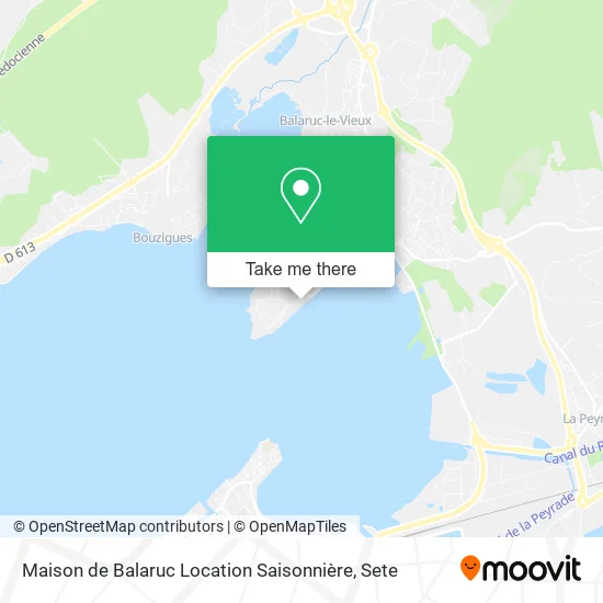 Maison de Balaruc Location Saisonnière map