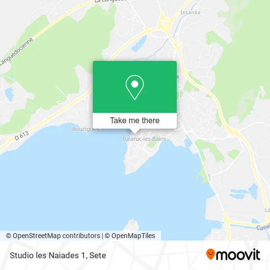 Studio les Naiades 1 map