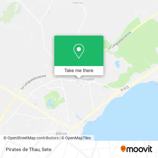 Pirates de Thau map
