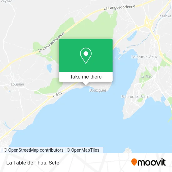 Mapa La Table de Thau