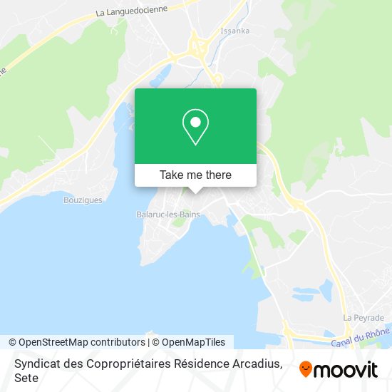 Syndicat des Copropriétaires Résidence Arcadius map