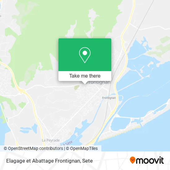 Elagage et Abattage Frontignan map