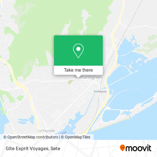 Gîte Esprit Voyages map