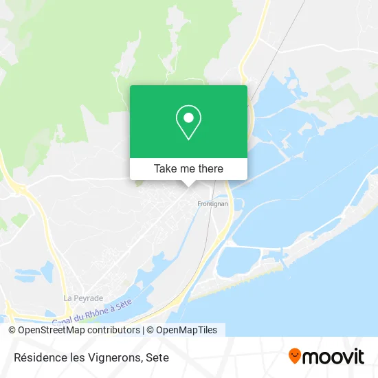 Résidence les Vignerons map