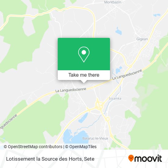 Lotissement la Source des Horts map
