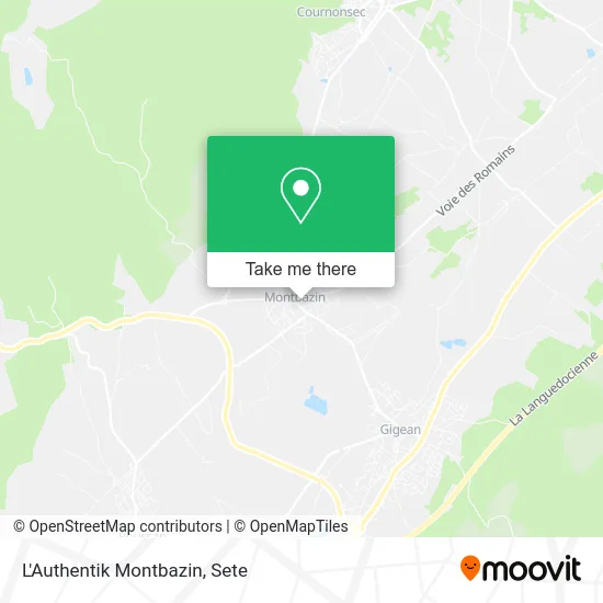 L'Authentik Montbazin map