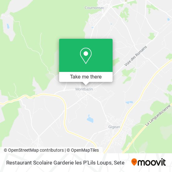Restaurant Scolaire Garderie les P'Lils Loups map
