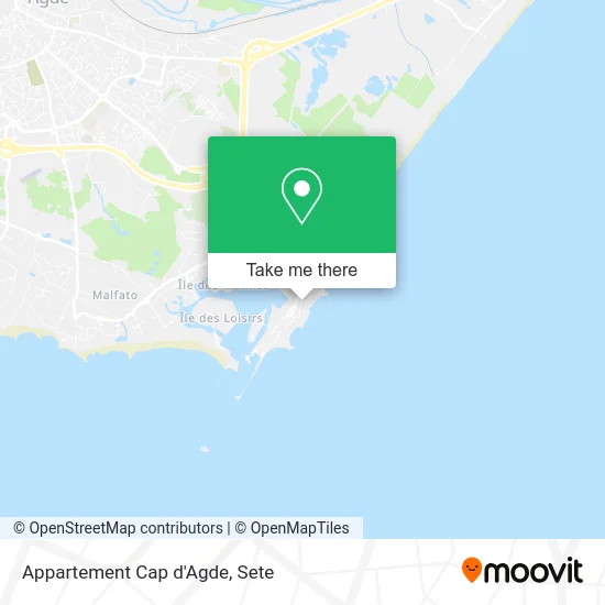 Appartement Cap d'Agde map