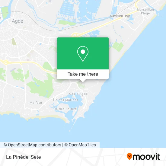 La Pinède map