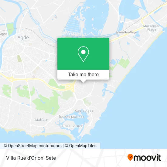 Villa Rue d'Orion map