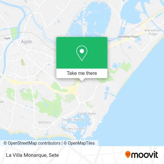 La Villa Monarque map