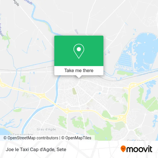 Joe le Taxi Cap d'Agde map