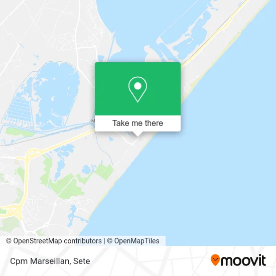 Cpm Marseillan map