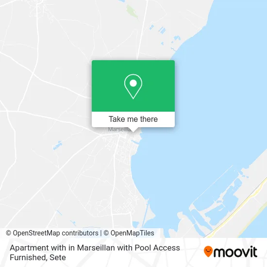 Apartment with in Marseillan with Pool Access Furnished map