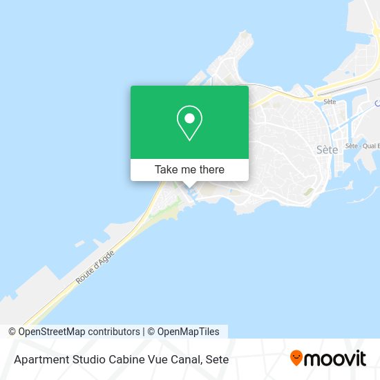 Apartment Studio Cabine Vue Canal map