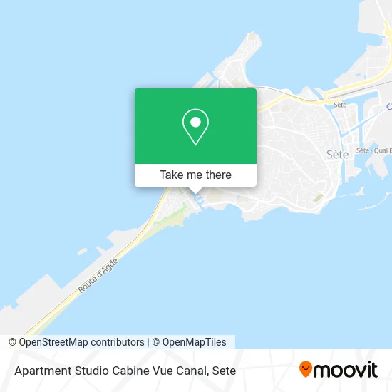 Apartment Studio Cabine Vue Canal map
