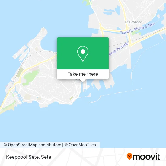 Keepcool Sète map