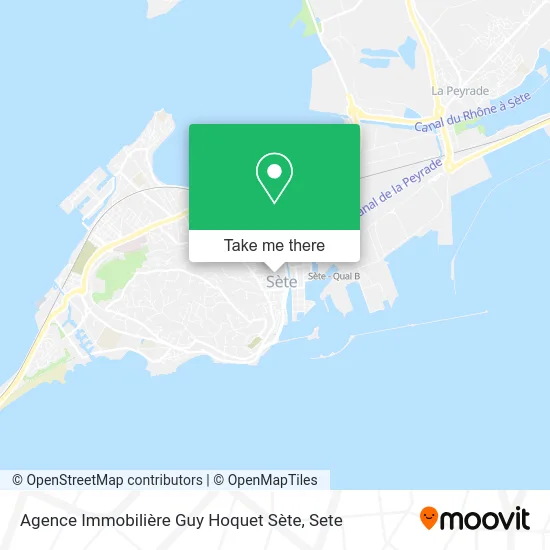 Agence Immobilière Guy Hoquet Sète map