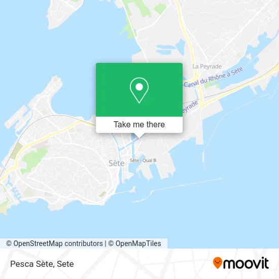 Pesca Sète map