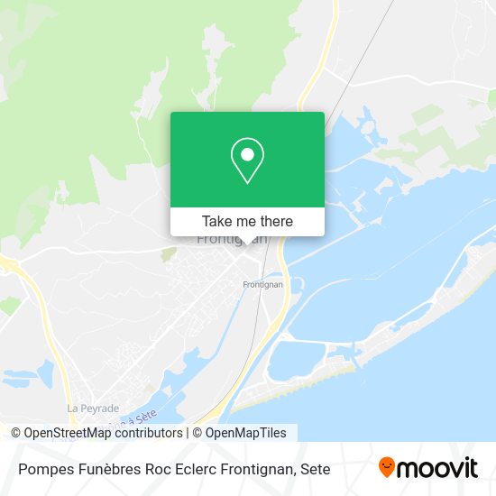 Pompes Funèbres Roc Eclerc Frontignan map