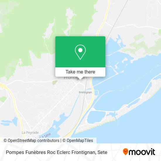 Pompes Funèbres Roc Eclerc Frontignan map