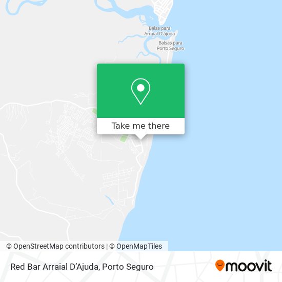 Red Bar Arraial D’Ajuda map