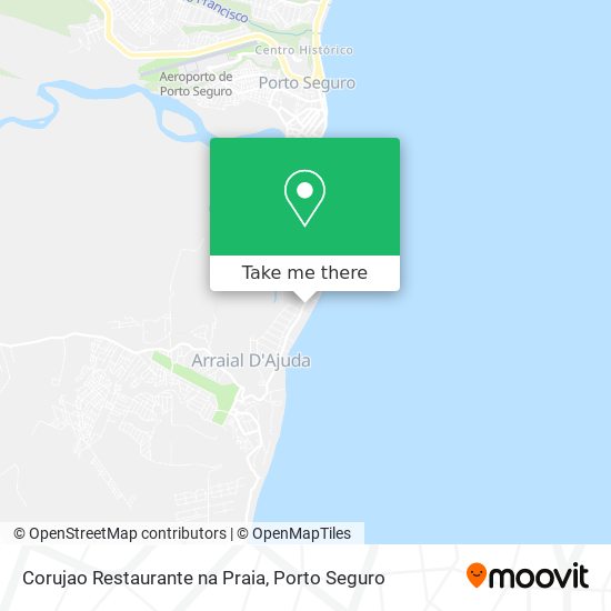 Corujao Restaurante na Praia map