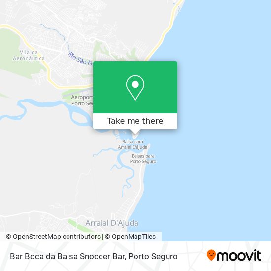 Mapa Bar Boca da Balsa Snoccer Bar
