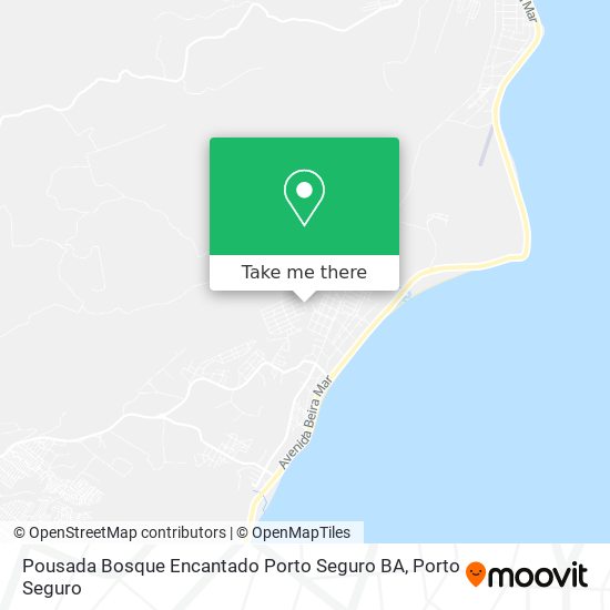 Mapa Pousada Bosque Encantado Porto Seguro BA