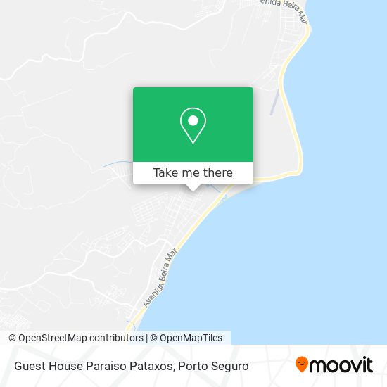 Guest House Paraiso Pataxos map