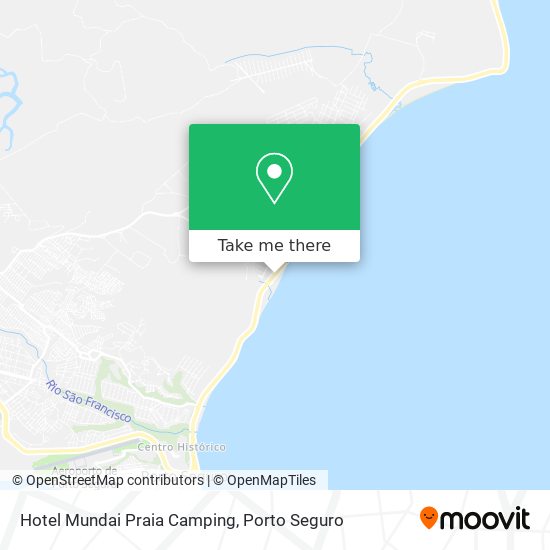 Hotel Mundai Praia Camping map