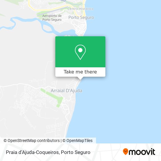 Mapa Praia d'Ajuda-Coqueiros