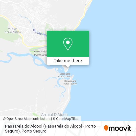 Mapa Passarela do Álcool (Passarela do Álcool - Porto Seguro)