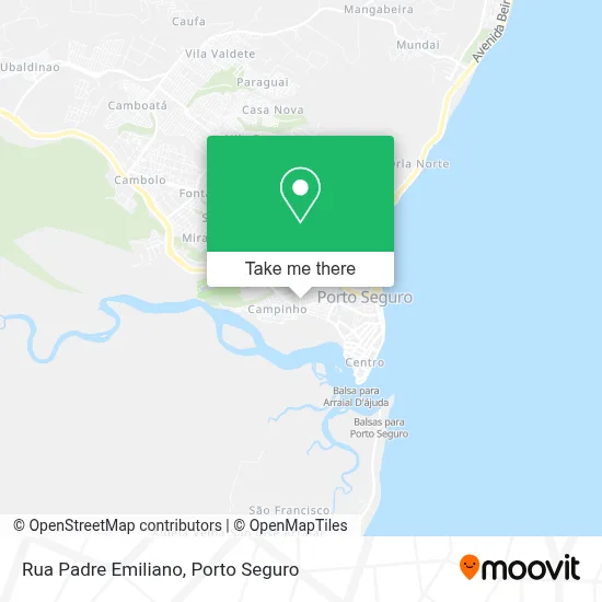 Rua Padre Emiliano map