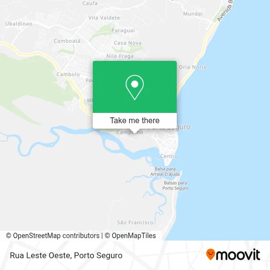 Rua Leste Oeste map