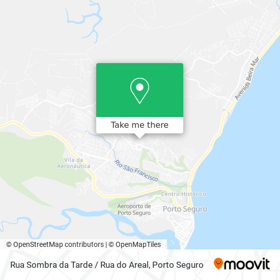 Mapa Rua Sombra da Tarde / Rua do Areal