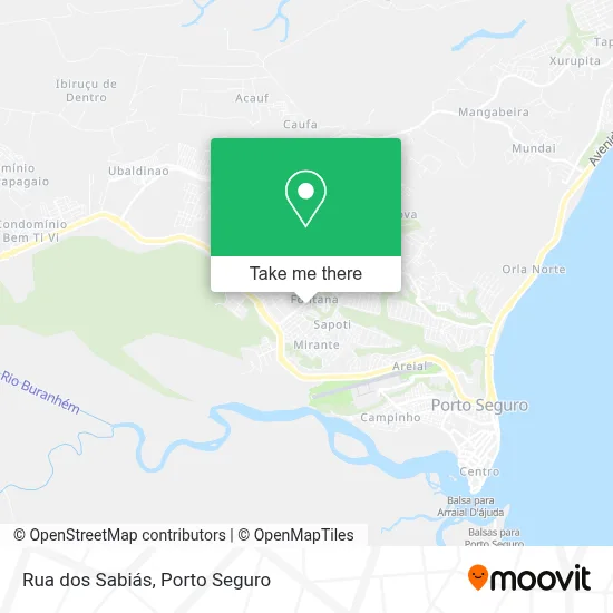 Rua dos Sabiás map