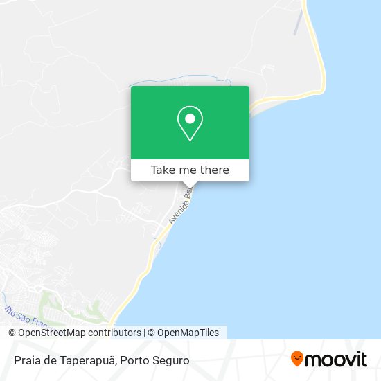 Praia de Taperapuã map