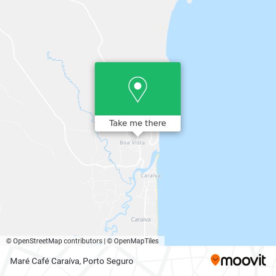 Mapa Maré Café Caraíva