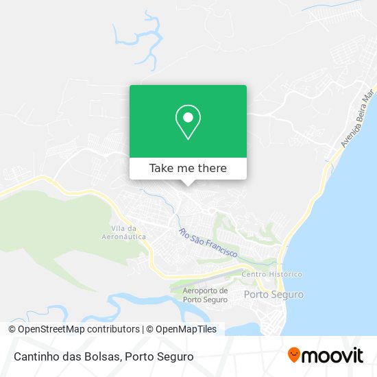 Mapa Cantinho das Bolsas