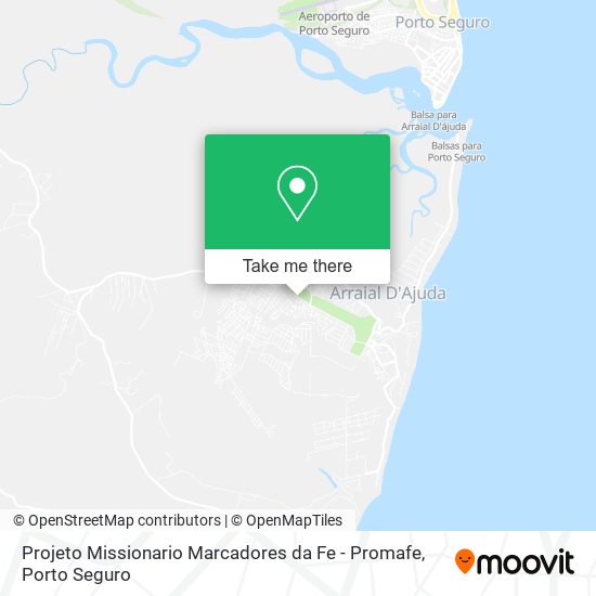Mapa Projeto Missionario Marcadores da Fe - Promafe