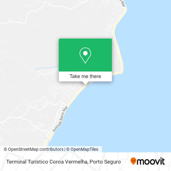 Terminal Turístico Coroa Vermelha map