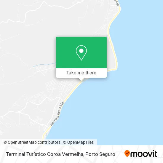 Terminal Turístico Coroa Vermelha map