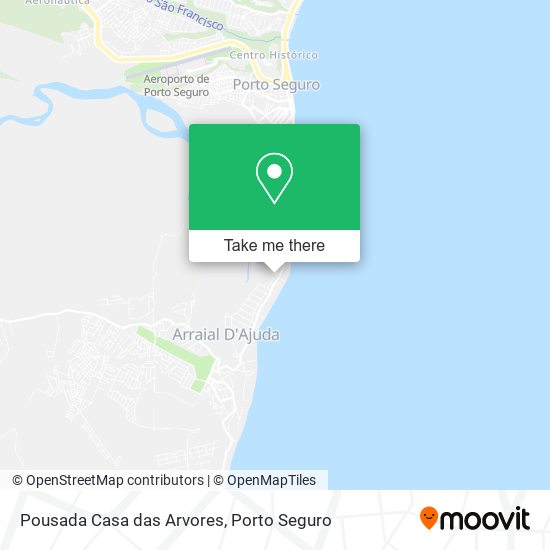 Pousada Casa das Arvores map