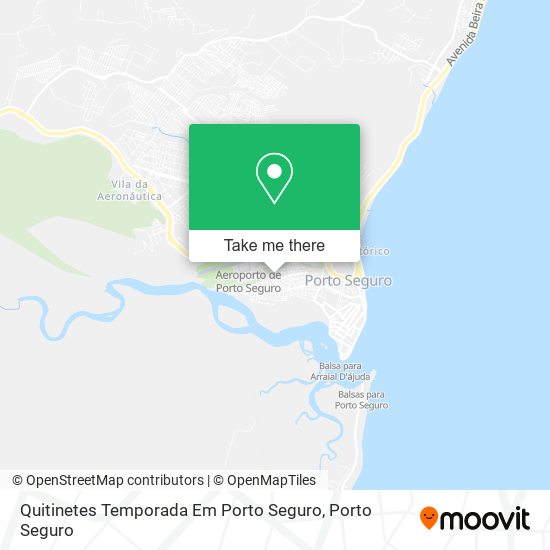 Mapa Quitinetes Temporada Em Porto Seguro