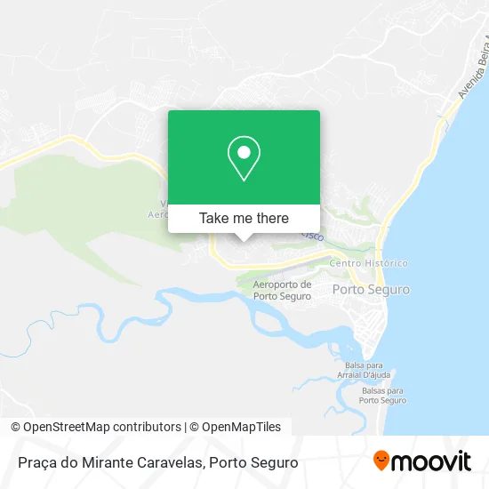 Praça do Mirante Caravelas map