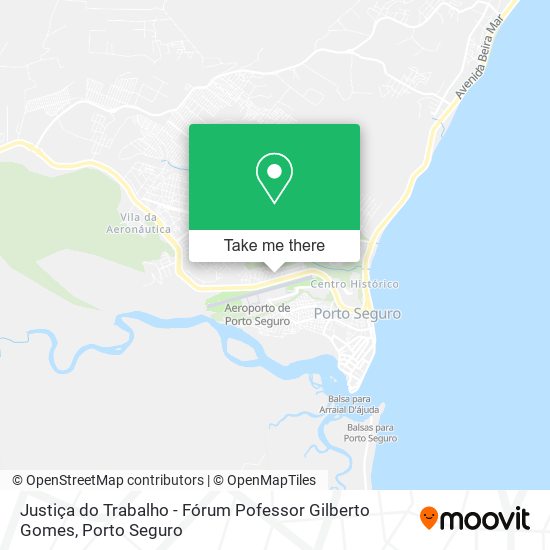 Justiça do Trabalho - Fórum Pofessor Gilberto Gomes map