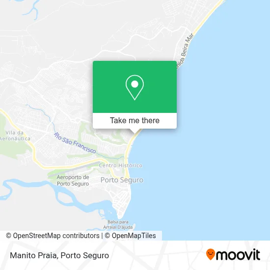 Manito Praia map