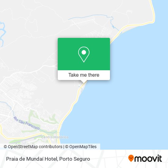 Mapa Praia de Mundaí Hotel