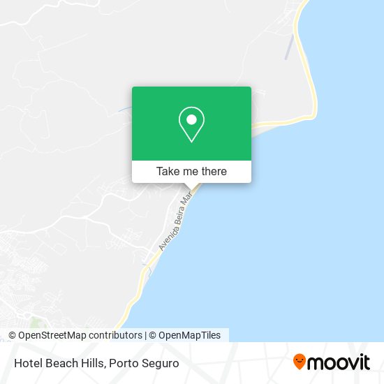 Hotel Beach Hills map